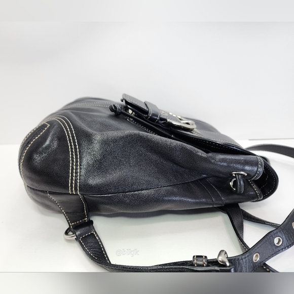 2005 Coach Soho Buckle Backpack EUC *Black/Silver* - Picture 10 of 16